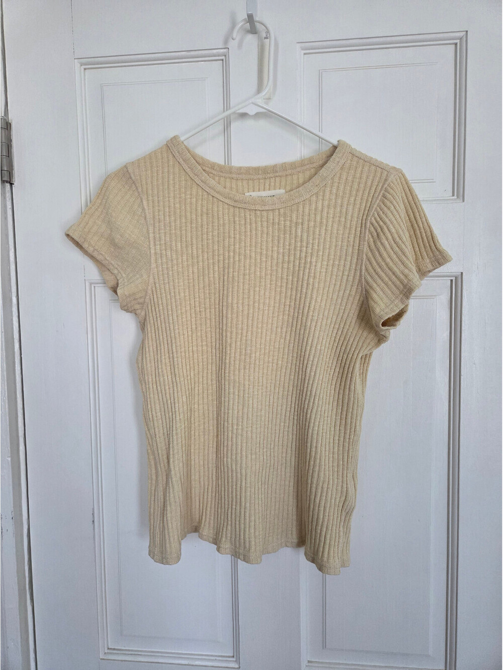 Everlane 100% cotton ribbed yellow T-shirt